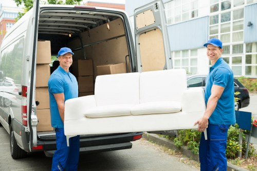 Moving truck in Acton ready for a residential relocation