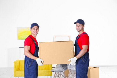 Protective wrapping used during piano removals in Acton