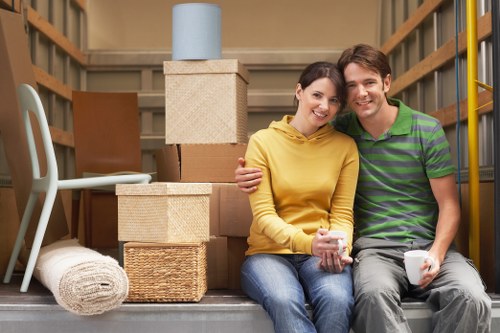 Removal company team preparing a move in Acton
