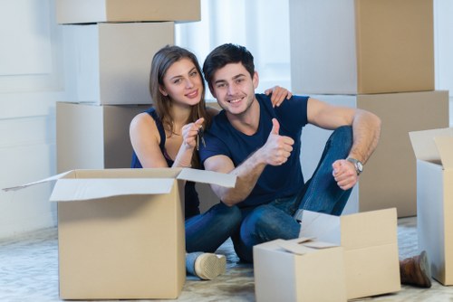 Office removal service handling desks and equipment in Acton