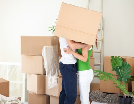 Preparing furniture for a removal van in Acton
