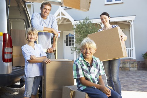 Professional movers managing a business relocation in Acton