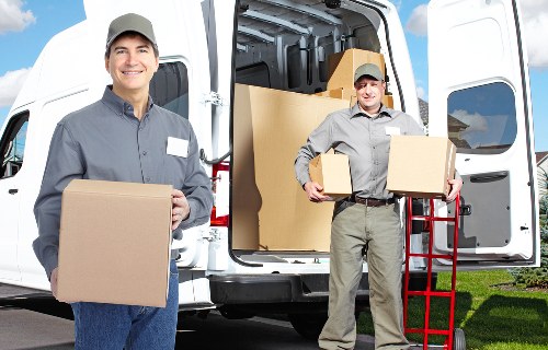 Packing boxes prepared for a move in Acton