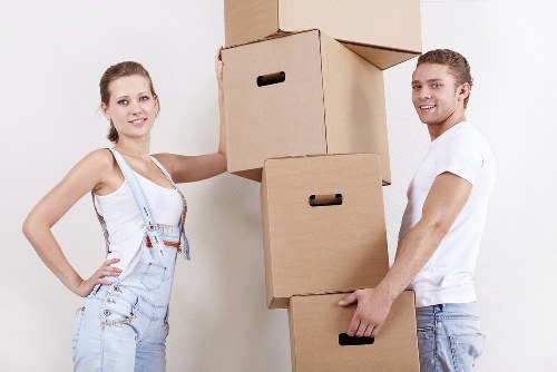 A removal van in Acton for student relocation