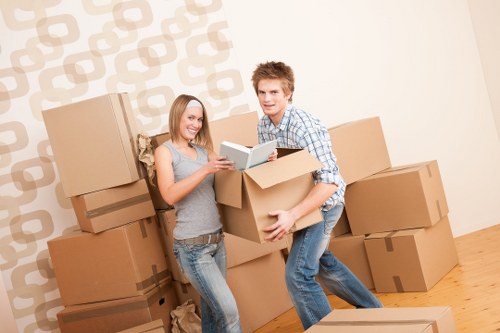 Professional Acton removals specialists organizing belongings
