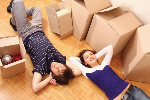 Office furniture being relocated in Acton