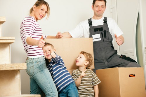 Organized packing and boxes for a home move in Acton